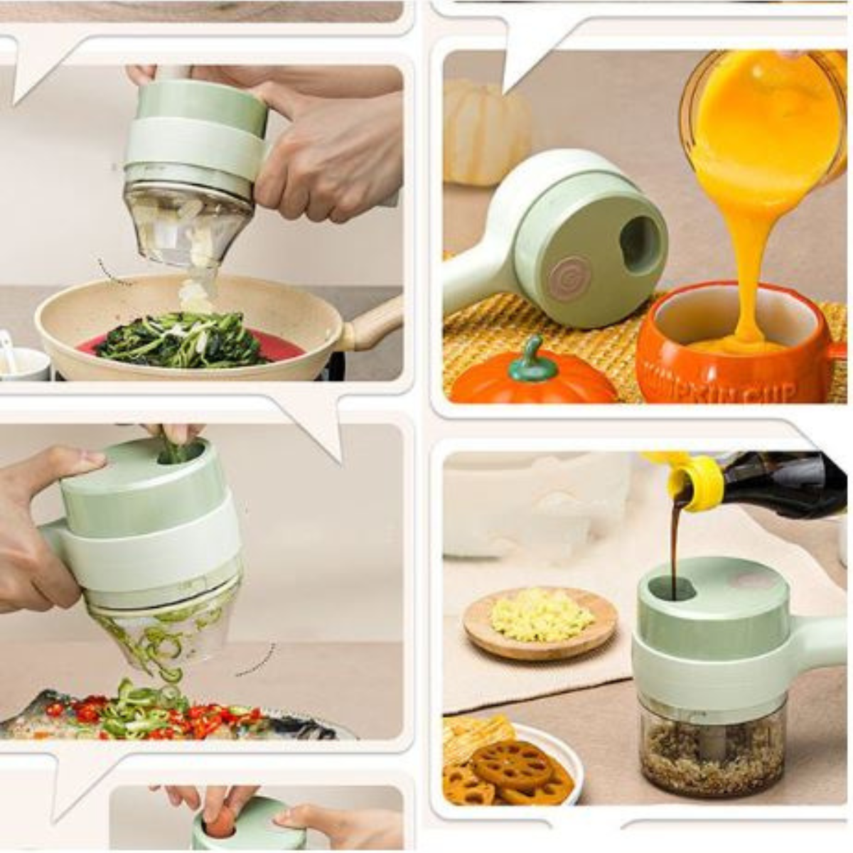4-in-1 multifunctional chopper